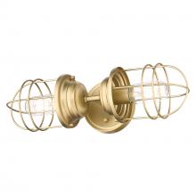 Golden 9808-2W BCB - Seaport 2-Light Wall Sconce in Brushed Champagne Bronze