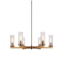 Matteo Lighting C32106AG - Weaver Aged Gold Brass Pendants