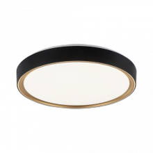 Matteo Lighting M10602BKGL - Alamus Aged Gold Brass + Matte Black Ceiling Mount