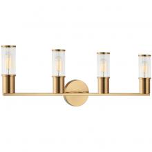 Matteo Lighting S02804AG - 4 LT W25.8" X H9.5" "Klarice" Wall Sconce - AG - CLear Glass