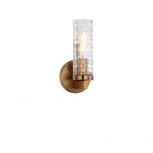 Matteo Lighting W32101AG - Weaver Aged Gold Brass Wall Sconce