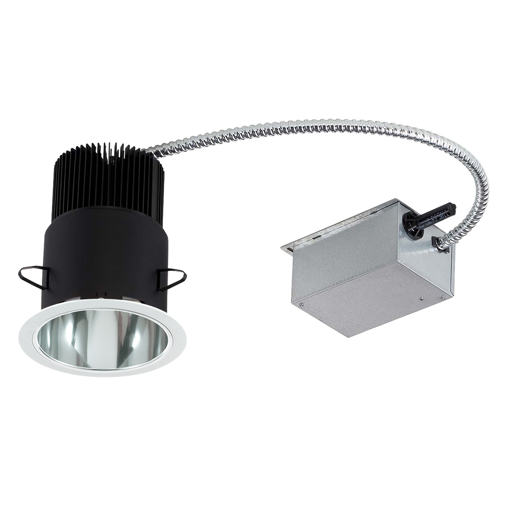 LED Rec, 4in, Rm Hsng, 45w, Wh/chr
