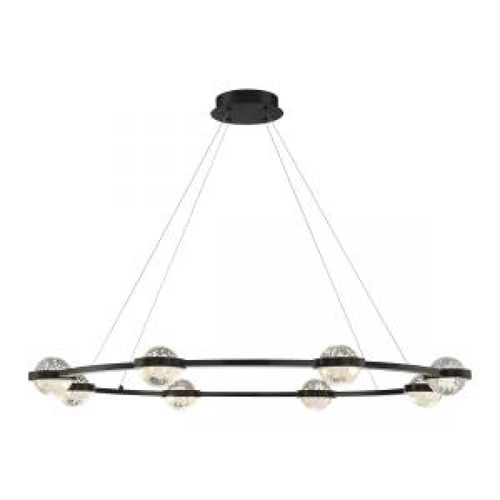 Circolo, 8LT LED Chand, Blk