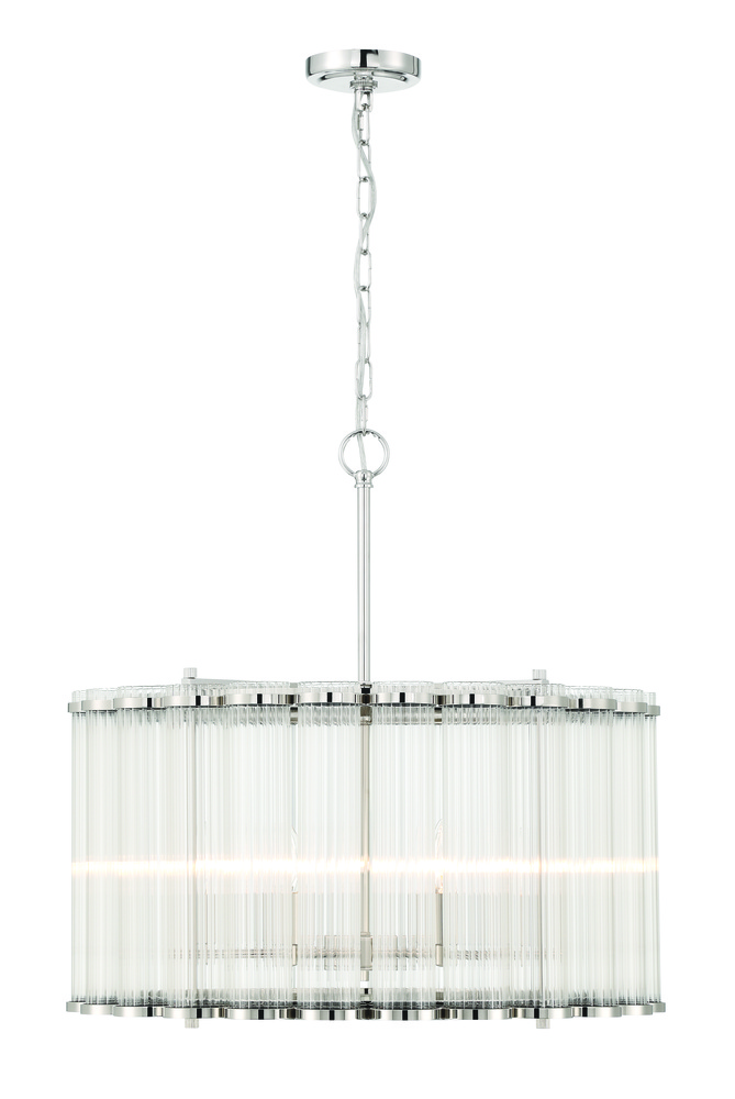 Glasbury 24" Pendant In Nickel