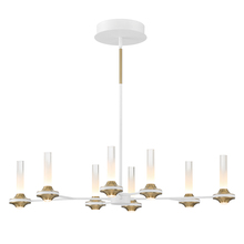 Eurofase 45714-023 - Torcia 16 Light Chandelier in White and Brass