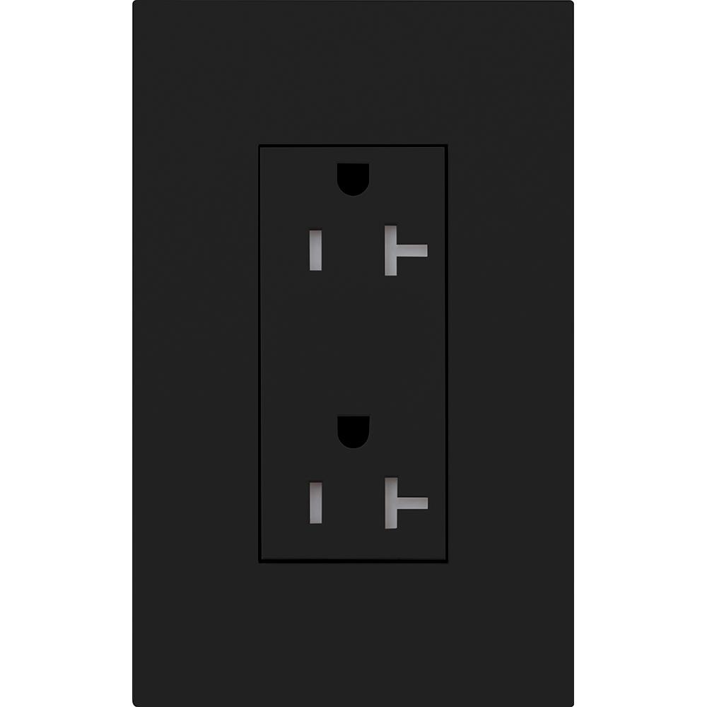 DUPLEX 20A TR RECEPTACLE BL NO FP