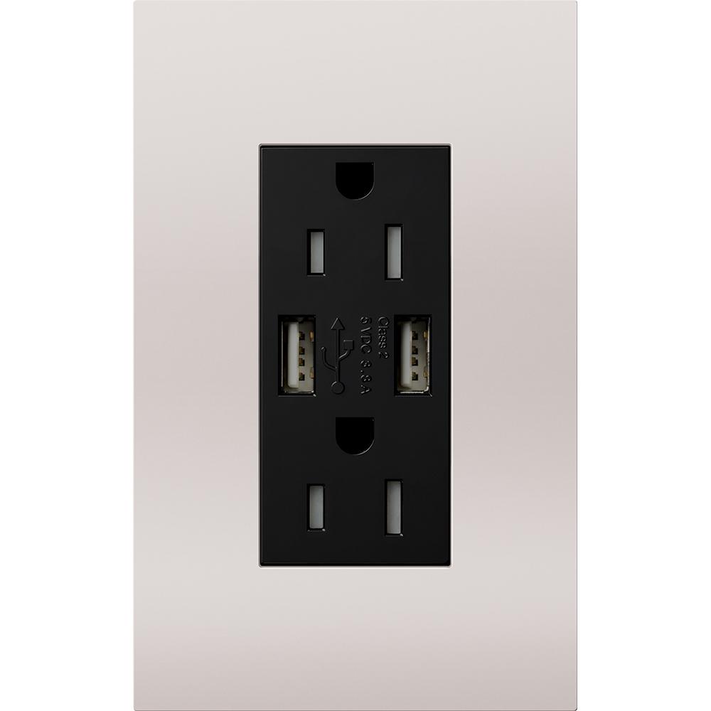 DUPLEX 15A TR DUAL USB RECEPTACLE BC FP