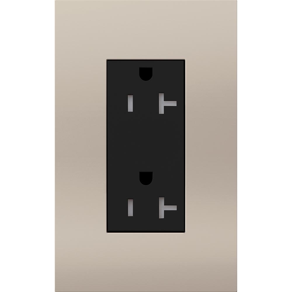 DUPLEX 20A TR RECEPTACLE BN FP