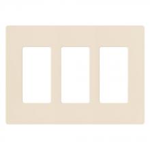 Lutron Electronics CW-3-LA - CLARO WALLPLATE 3 GNG LIGHT