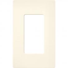 Lutron Electronics SC-1-BI - SATIN COLOR 1-GANG WALLPLATE BISCUIT