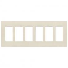 Lutron Electronics SC-6-PM - SATIN WALLPLATE 6G PM