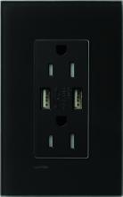 Lutron Electronics LTR-F15-UBTR-CBL - DUPLEX 15A TR DUAL USB RECEPTACLE CBL FP