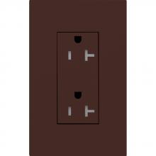 Lutron Electronics LTR-F20-TR-BR - DUPLEX 20A TR RECEPTACLE BR FP