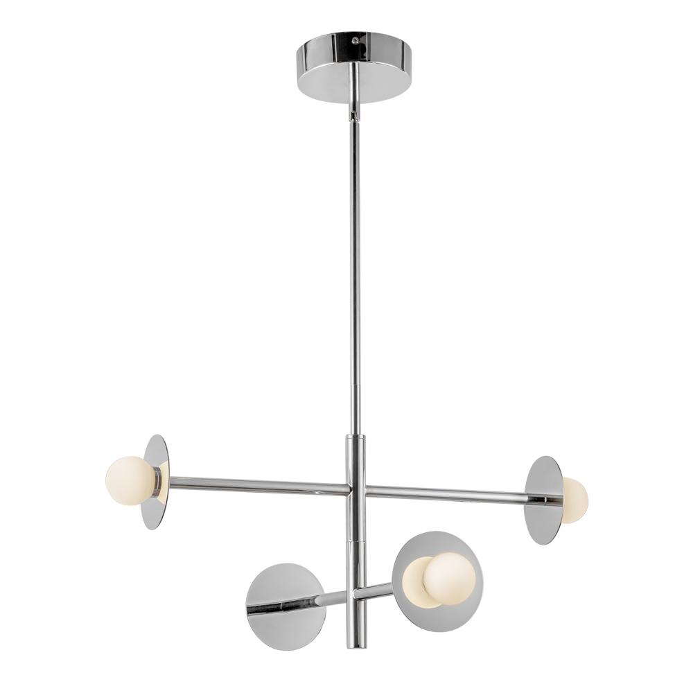 Elixir 22-in Chrome LED Chandelier