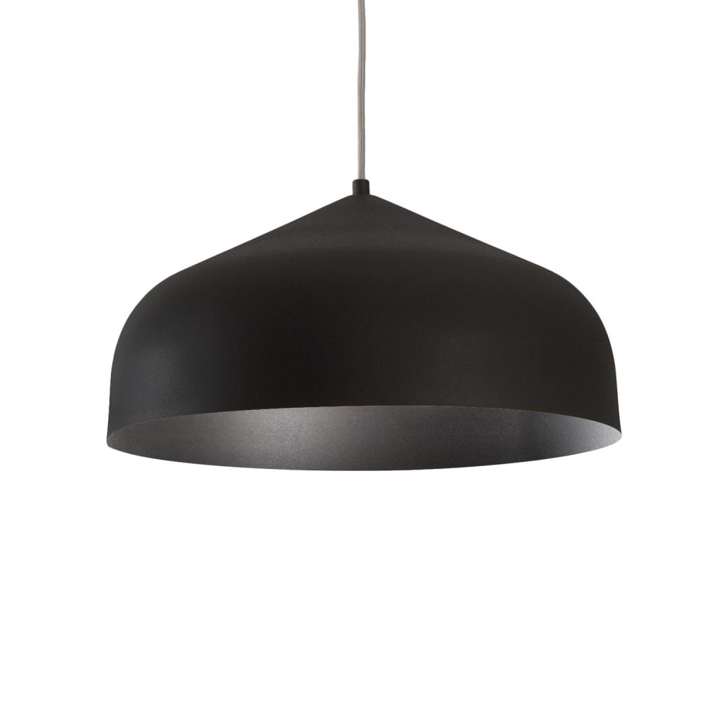 Helena 17-in Black/Black 1 Light Pendant