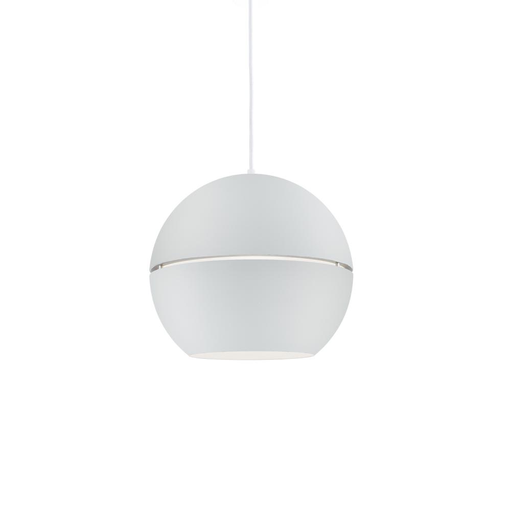 Lucas 16-in White 1 Light Pendant