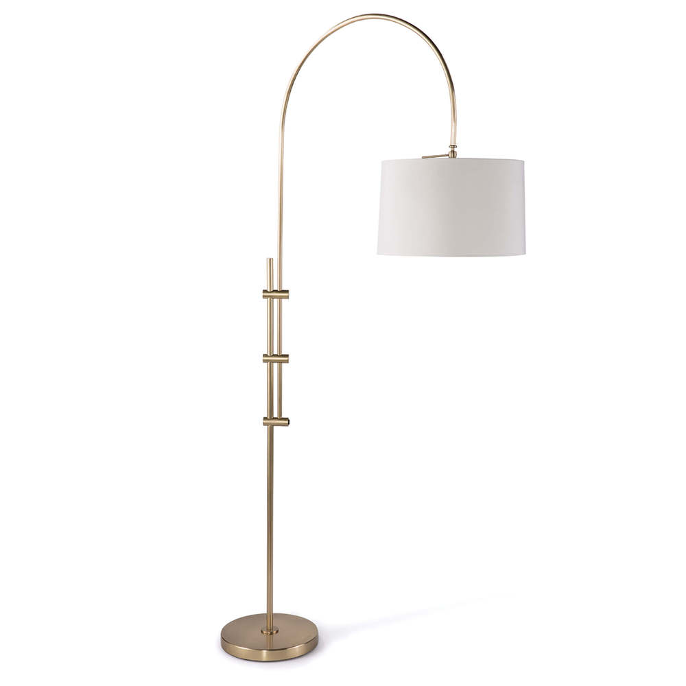 Regina Andrew Arc Floor Lamp With Fabric Shade (