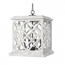Regina Andrew 16-1364WT - Coastal Living Chatham Wood Lantern (White)