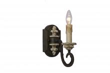 Terracotta Lighting W5123-1 - Klarissa Single Sconce w/ dark gray finish