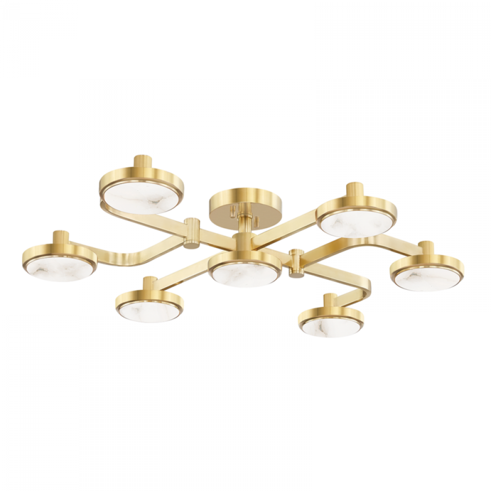 6 LIGHT SEMI FLUSH