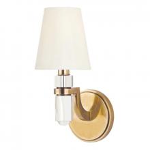 Hudson Valley 981-AGB-WS - 1 LIGHT WALL SCONCE w/WHITE SHADE