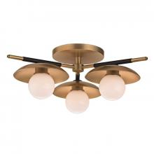 Hudson Valley 9823-AGB - 3 LIGHT SEMI FLUSH