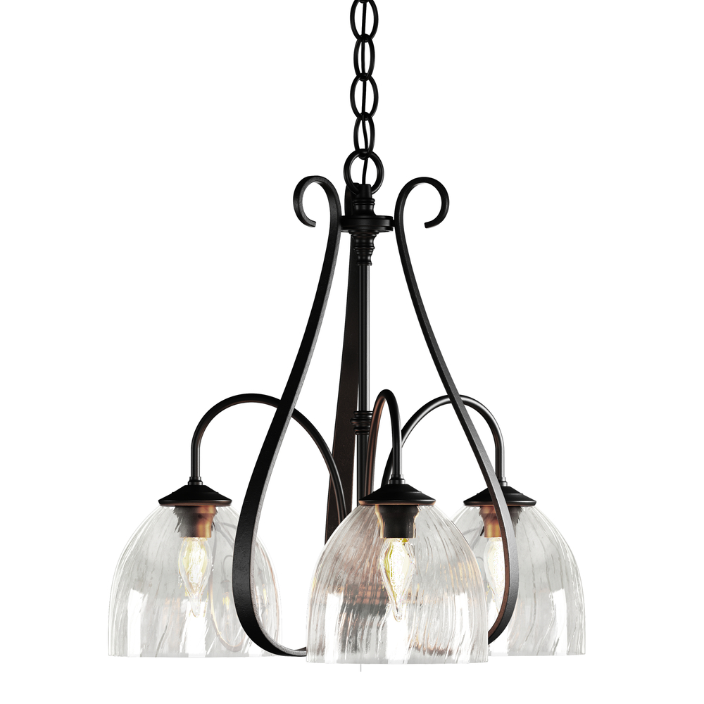 Sweeping Taper 3 Arm Chandelier