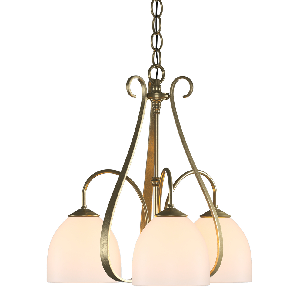 Sweeping Taper 3 Arm Chandelier