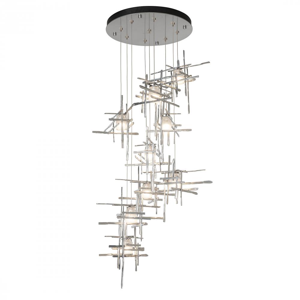 Tura 9-Light Frosted Glass Pendant