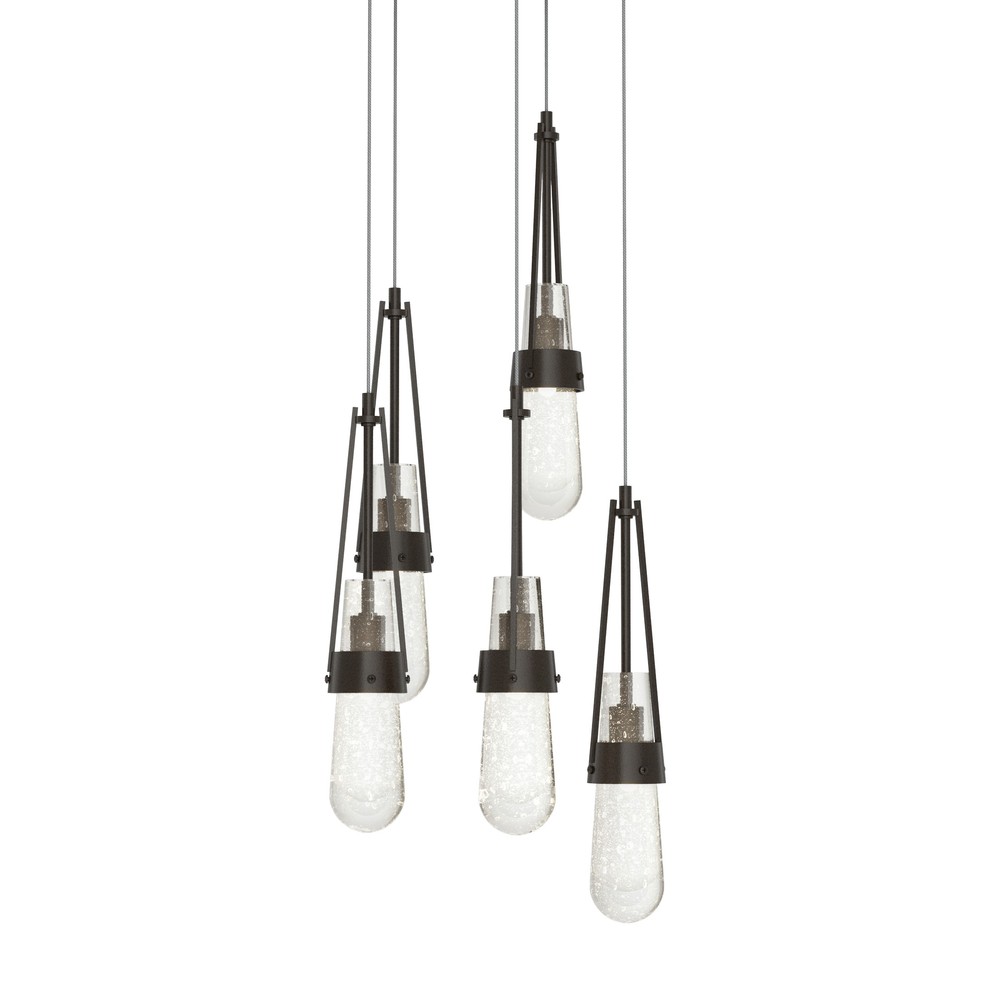 Link 5-Light Blown Glass Pendant