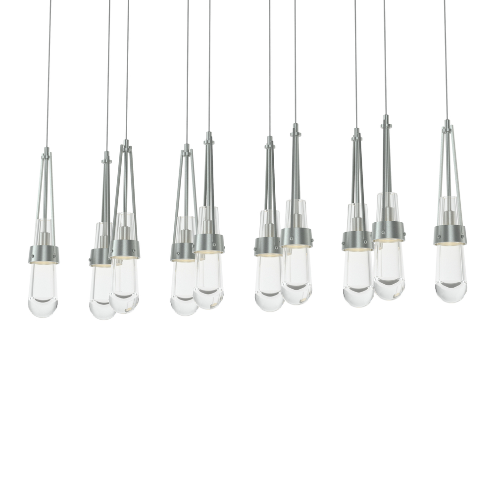 Link 10-Light Clear Glass Pendant