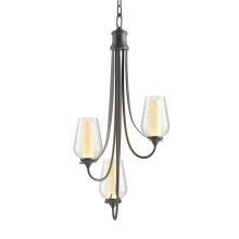 Hubbardton Forge 103033-SKT-10-ZS0354 - Flora 3 Arm Chandelier