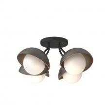 Hubbardton Forge 121375-SKT-10-14-GG0711 - Brooklyn 4-Light Single Shade Semi-Flush