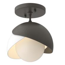 Hubbardton Forge 121377-SKT-07-02-GG0711 - Brooklyn 1-Light Double Shade Semi-Flush