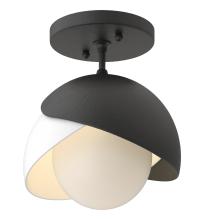 Hubbardton Forge 121377-SKT-10-02-GG0711 - Brooklyn 1-Light Double Shade Semi-Flush