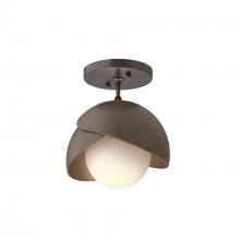 Hubbardton Forge 121377-SKT-14-05-GG0711 - Brooklyn 1-Light Double Shade Semi-Flush