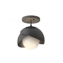 Hubbardton Forge 121377-SKT-20-10-GG0711 - Brooklyn 1-Light Double Shade Semi-Flush