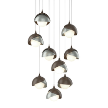 Hubbardton Forge 131105-SKT-LONG-05-82-GG0711 - Brooklyn 9-Light Double Shade Pendant