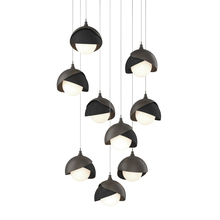 Hubbardton Forge 131105-SKT-LONG-07-10-GG0711 - Brooklyn 9-Light Double Shade Pendant