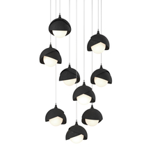 Hubbardton Forge 131105-SKT-LONG-10-10-GG0711 - Brooklyn 9-Light Double Shade Pendant