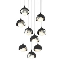 Hubbardton Forge 131105-SKT-LONG-10-85-GG0711 - Brooklyn 9-Light Double Shade Pendant