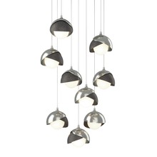 Hubbardton Forge 131105-SKT-LONG-85-20-GG0711 - Brooklyn 9-Light Double Shade Pendant