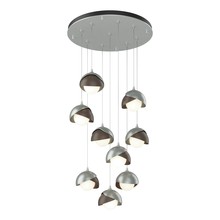 Hubbardton Forge 131105-SKT-STND-82-05-GG0711 - Brooklyn 9-Light Double Shade Pendant