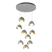 Hubbardton Forge 131105-SKT-STND-82-86-GG0711 - Brooklyn 9-Light Double Shade Pendant