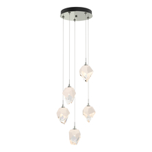 Hubbardton Forge 131137-SKT-LONG-85-WP0754 - Chrysalis 5-Light Small Crystal Pendant