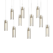 Hubbardton Forge 131204-SKT-LONG-84-ZM0065 - Exos Glass 10-Light Pendant