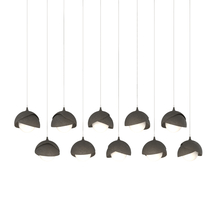 Hubbardton Forge 131205-SKT-LONG-07-07-GG0711 - Brooklyn 10-Light Double Shade Pendant