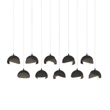 Hubbardton Forge 131205-SKT-LONG-10-07-GG0711 - Brooklyn 10-Light Double Shade Pendant