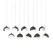 Hubbardton Forge 131205-SKT-LONG-14-02-GG0711 - Brooklyn 10-Light Double Shade Pendant