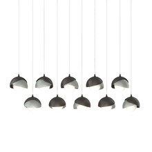 Hubbardton Forge 131205-SKT-LONG-14-82-GG0711 - Brooklyn 10-Light Double Shade Pendant